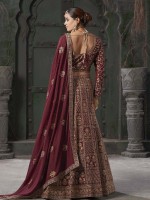 Maroon Premium Georgette Lehenga Choli